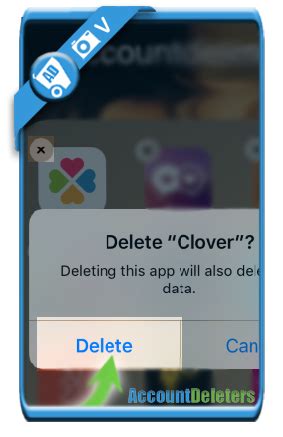 delete my clover dating account